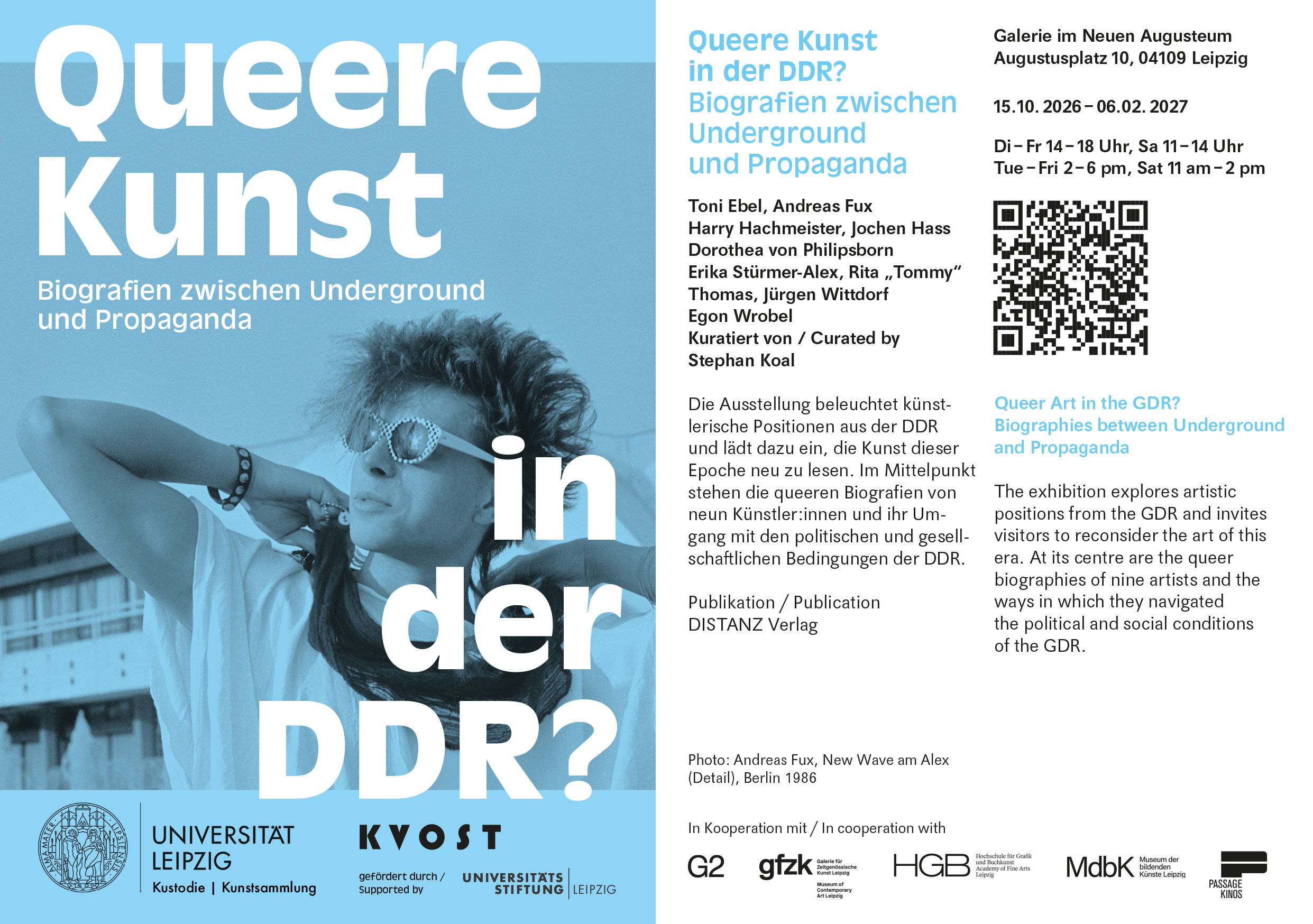 QUEERE KUNST IN DER DDR? Biografien zwischen Underground und Propaganda