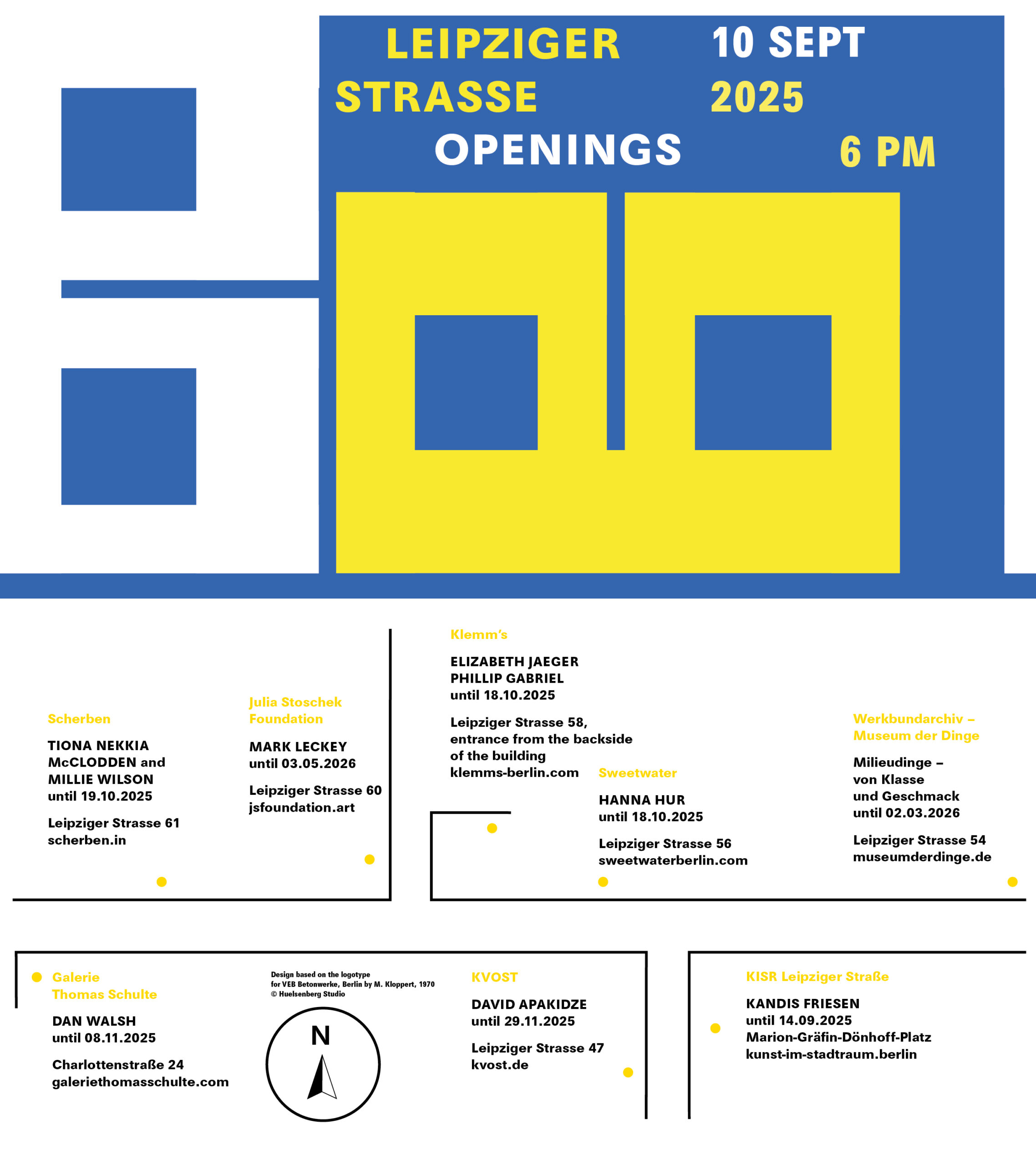 LEIPZIGER STARSSE OPENINGS 2025