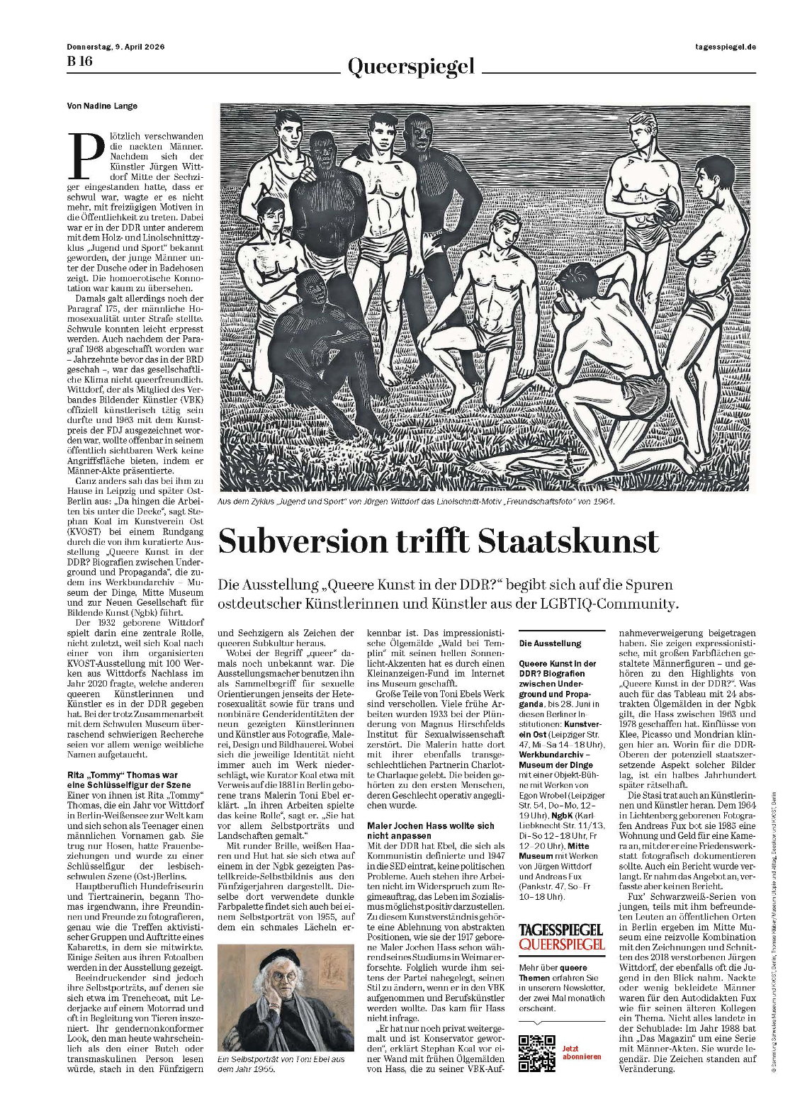 tagesspiegel . Queerspiegel